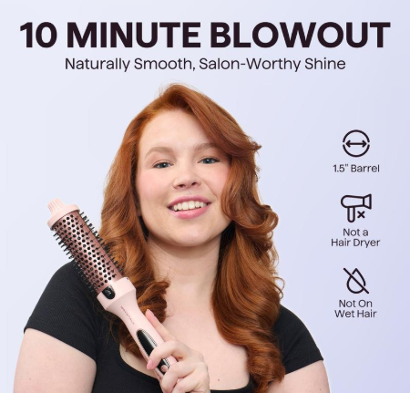 Ionic Thermal Brush – Professional Blowout Styler | Salon-Worthy Hair in 10 Minutes (Limited Stock)